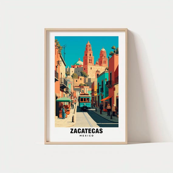 Zacatecas Print: Historic Mexican Cityscape (multiple Sizes