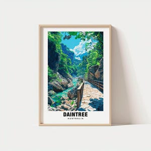 Daintree Print – Queensland Poster, Rainforest Views, Travel Art, Tropical Beauty, Nature Escape, Lush Scenery, Wildlife Charm, Oceania Art