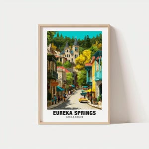 Eureka Springs Print - Arkansas Poster, Eureka Springs Views, Eureka Springs Landmarks, Eureka Springs City, Arkansas Charm, Eureka Springs
