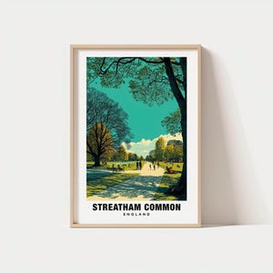 Streatham Common Print - England Poster, Streatham Common Views, Streatham Common Park, Streatham Village, England Charm, Streatham Beauty