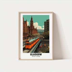 Glasgow Print - Scotland Poster, Glasgow Views, Glasgow Art, Scotland Charm, Glasgow Beauty, Urban Heritage, Scenic Landscape, Cultural City