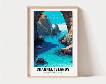 Channel Islands Wall Art, California Coastline, Ocean Views (Digital Print)