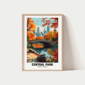 Central Park Print - USA Poster, Central Park Views, Central Park Trees, Central Park Lake, USA Charm, Central Park Beauty, Central Park