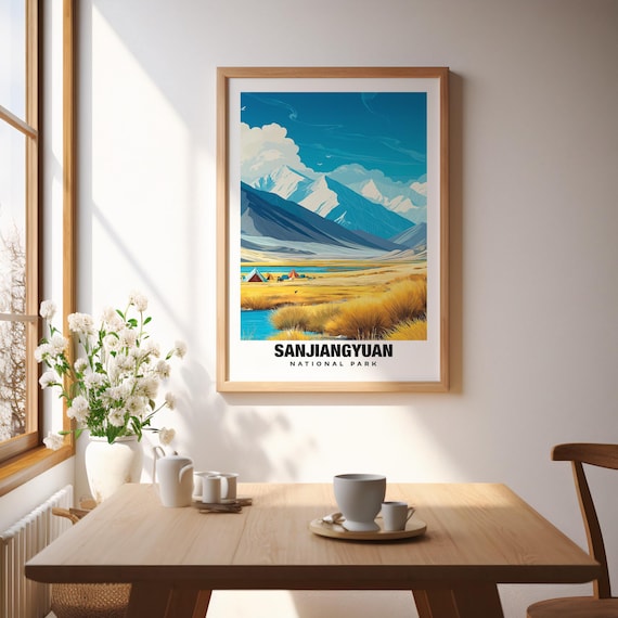 Sanjiangyuan National Park Poster - China Travel Art - Etsy