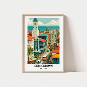 Georgetown Print - Guyana Poster, Georgetown Views, Georgetown Art, Caribbean Charm, Georgetown Beauty, Historic District, Scenic Landscape