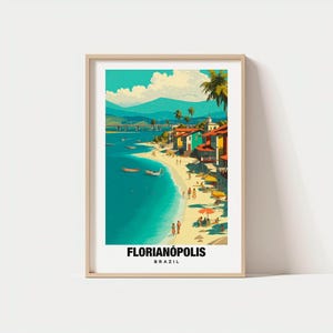 Florianópolis Print - Brazil Poster, Florianópolis Views, Florianópolis Art, Coastal Charm, Beach Scene, Island Beauty, Local Heritage
