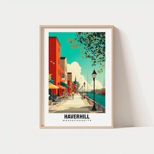 Haverhill Travel Print Wall Art, Haverhill - Massachusetts City Print, Haverhill Travel Gift, Haverhill City Poster, Digital Download