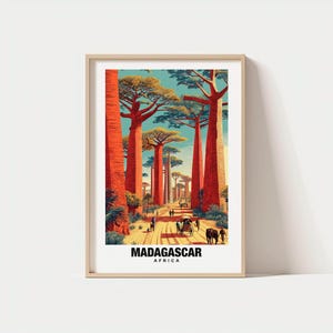 Madagascar, Africa Travel Print Wall Art, Madagascar - Africa City Print, Madagascar, Africa Travel Gift, Madagascar, Africa Culture Poster
