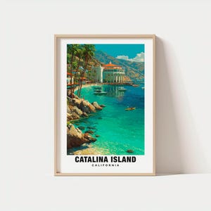 Catalina Island Print - USA Poster, Catalina Island Views, Catalina Island Beaches, Catalina Island Town, USA Charm, Catalina Island Beauty