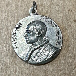 Antique Vintage Papal Medallion of Pope Pius X Saints Medal