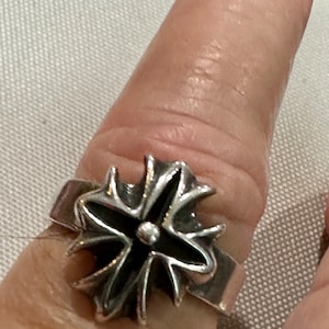 Antique Celtic Style Design Sterling Silver Size 9 Ring, Irish Style Celtic Design Ring