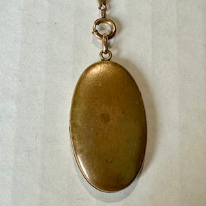Antique Victorian Age Gold Filled Locket With Original Chain, Frames ...