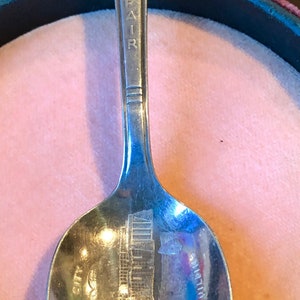 1933 Chicago Worlds Fair and 1939 New York Worlds Fair Souvenir Spoons, Great Condition