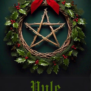Yule Grimoire Printable, Book of Shadows pages, digital download