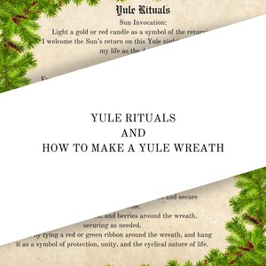 Yule Grimoire Printable, Book of Shadows Pages, Digital Download - Etsy