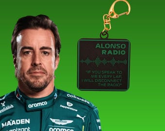 Llaveros de radio de Fernando Alonso l Fórmula 1