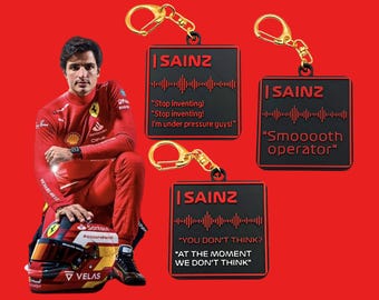 Llaveros de radio de Carlos Sainz