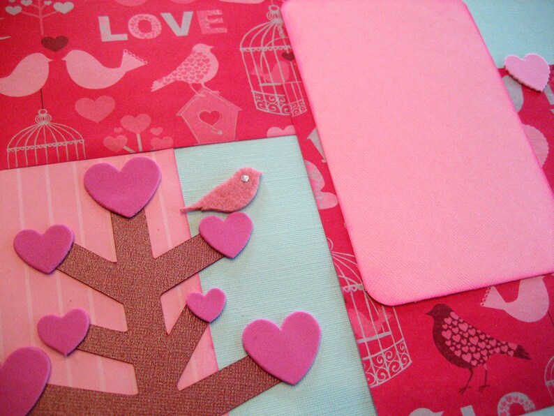Scrapbook Layout Love Valentine Scrapbooking Page Kit Premade Etsy