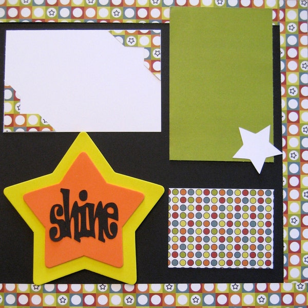 Scrapbook Layout Kits Etsy