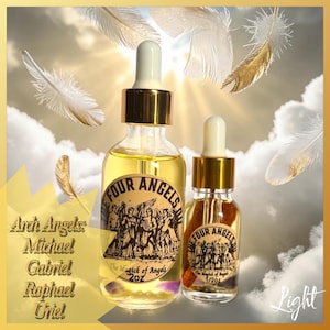 Four Angels Ritual Oil: Archangel Michael, Raphael, Gabriel, Uriel