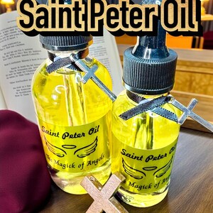Sacred Saint Peter Oil - Holy Oil - for Prayer, Blessings, Opening Doors in your Life - All Natural