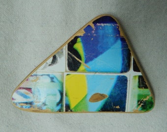 Triangle Magnet made from Recycled Skateboard