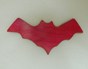 Magnet in Bat shape made from Recycled Skateboard