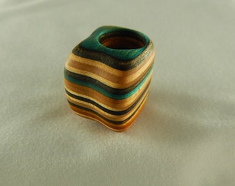 Dread Bead made from Recycled Skateboard decks