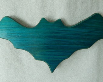 Magnet in Bat shape made from Recycled Skateboard