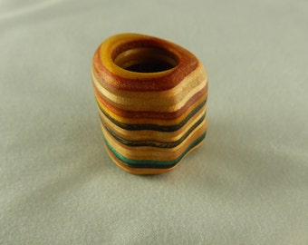 Dread Bead made from Recycled Skateboard decks