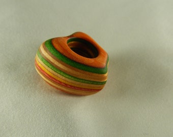 Dread Bead made from Recycled Skateboard decks