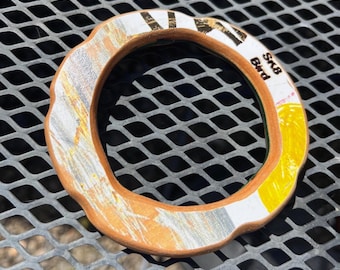 Bracelet made from a skateboard