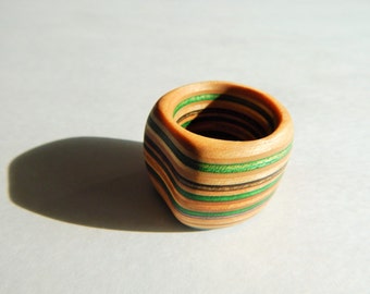 Dread Bead made from Recycled Skateboards