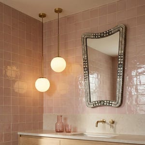 Handmade Bone Inlay Butterfly Mirror: Irregular Wall Decor