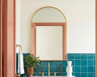 Arch Mirror - Unlacquered Brass Wall Mirror