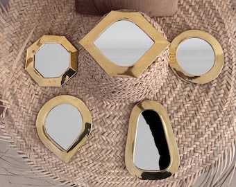 Handmade Small Brass Decorative Mirrors - Wall Mirrors Decor