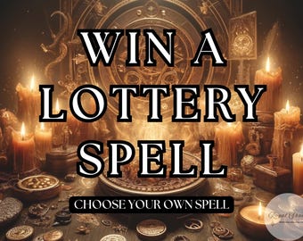Powerful Win a Lottery Spell: Attract Luck and Abundance, Lottery Luck Spell, Jackpot Success Spell, Align with Winning Energy, Personalized