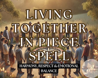 Living Together in Peace Spell – Harmony & Calm at Home, End Tension,Invite Love And Balance,Bring Peace Into Your Shared Space,Restore Love