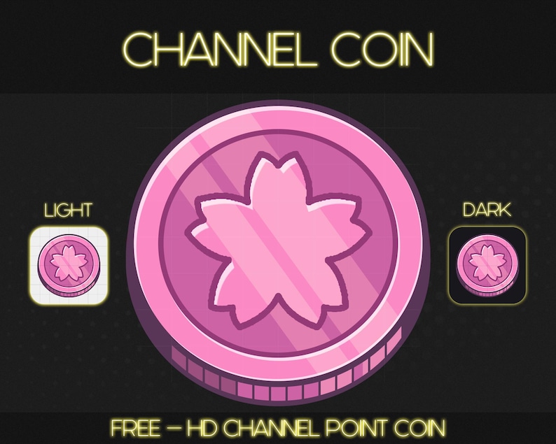 SAKURA PINK COIN [ Channel Coin ], Png Format, Asset for Content ...