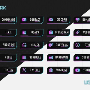 PINK CYAN GRADIENT [ Stream Panel ], Png Format, Asset for Content ...