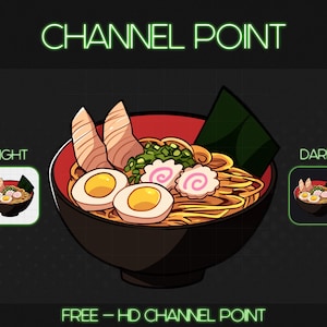 BOWL OF RAMEN [ Channel Points ] Designed for Twitch, Discord, Subs, Streamers
