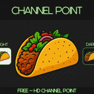 MEXICAN TACO FOOD [Reward Icon], Png Format, Resource for Content Creator and Vtuber, Instant Download