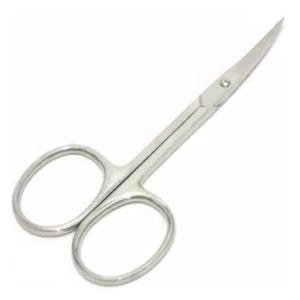 Super Sharp Curved Edges Blades Cuticle Nail Scissors Arrow Point Stainless Steel Shears 3.5&quot; Mini Clippers