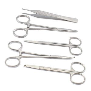 Hemostats For Dollmaking 5pc Forceps, Serrated Tips Ideal for Turning, Stuffing, Crafting, and Other Uses