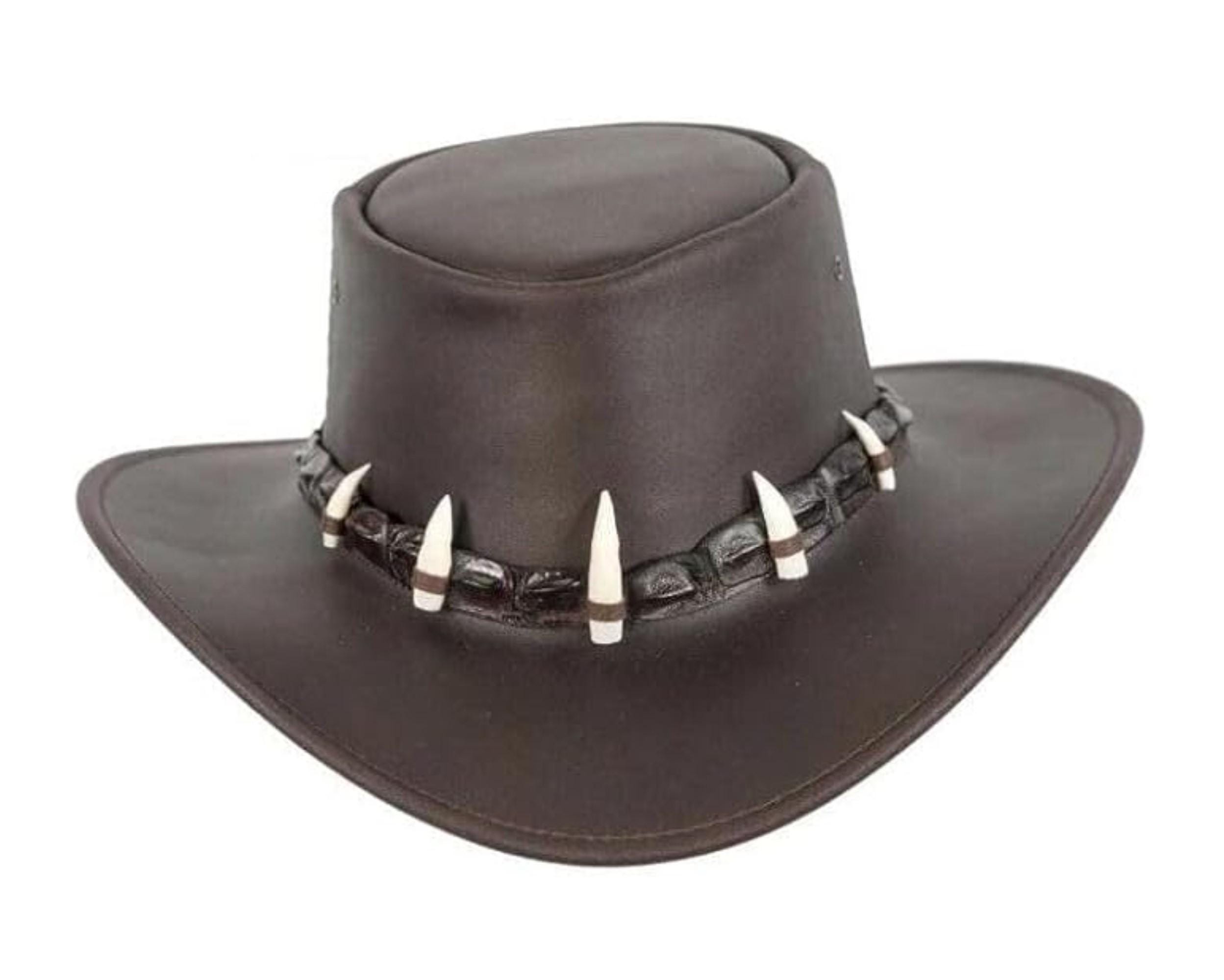 Chapeau De Cowboy Australien Outback – Coton Ciré – Unisexe – Neuf Avec étiquettes