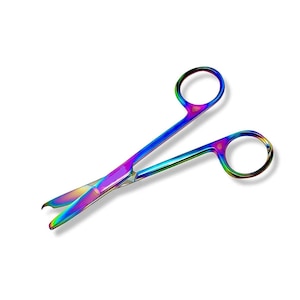 Quarantine Graduation | Pandemic 2020 Medical Student | Vet Intern Gift Multicolor Suture Stitch Scissors 4.5&quot; Stainless Steel