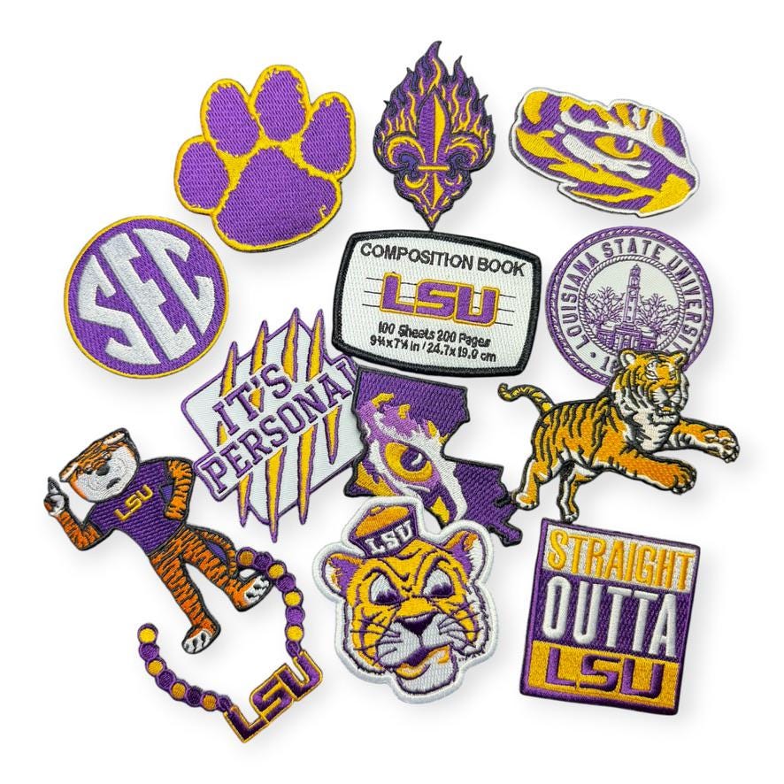 Lsu Patch LSU Tigers Patch Set - Etsy