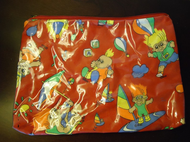 Vintage Russ Troll Doll Bag Zipper Case Tote Purse USA Made in Etsy