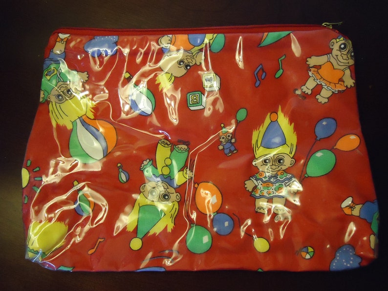 Vintage Russ Troll Doll Bag Zipper Case Tote Purse USA Made in Etsy