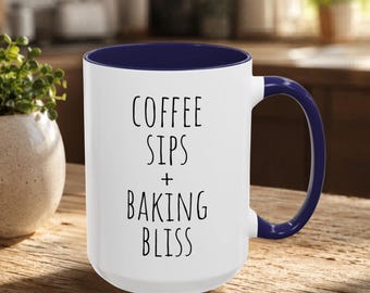 Baking Lover Coffee Mug Baker Cup Gift for Chef Sourdough Bread Cookie Bakers Funny Baking Gifts Freshly Baked Sweets